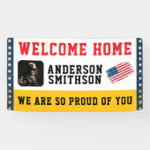 Gefeliciteerd militaire dienst | Aangepaste foto Spandoek (Horizontaal)