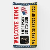 Gefeliciteerd militaire dienst | Aangepaste foto Spandoek (Verticaal)