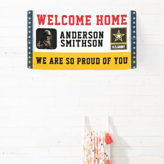 Gefeliciteerd militaire dienst | Aangepaste foto Spandoek (Insitu)