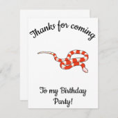 Gefeliciteerd Milksnake Bedankkaart (Voorkant / Achterkant)