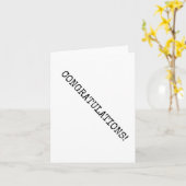 Gefeliciteerd, minimalistisch, typografie, tekst kaart (Gele Bloem)
