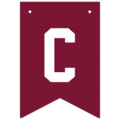 Gefeliciteerd Modern Burgundy Gold Afstuderen Vlaggetjes (Eerste vlag)