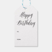 Gefeliciteerd | Modern kalligrafie cadeau Label Cadeaulabel (Voorkant)
