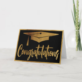 Gefeliciteerd Modern Typography Afstuderen Afstude Kaart