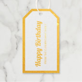 Gefeliciteerd | Moderne en eenvoudige familiefoto Cadeaulabels (Voorkant)