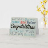 Gefeliciteerd Moderne Typografie Kaart (Gele Bloem)