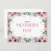 Gefeliciteerd moeder op Moederdag Briefkaart (Voorkant / Achterkant)