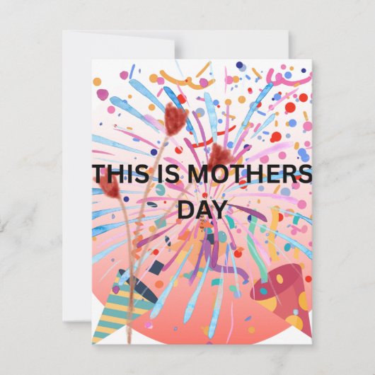 GEFELICITEERD MOEDERDAG FEESTDAGENKAART (Voorkant)
