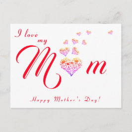 Gefeliciteerd Moederdag/Gefeliciteerd Verjaardag A Briefkaart