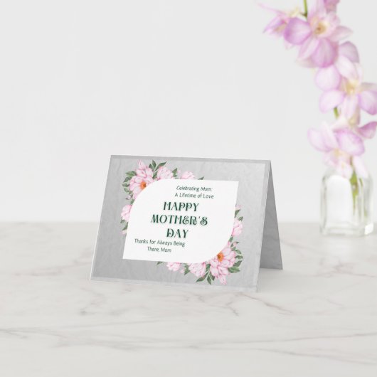 Gefeliciteerd Moederdag Vouwkaart Kaart (Orchidee)