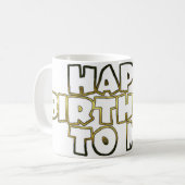 Gefeliciteerd, Mok Selfie, gefeliciteerd. (Voorkant links)