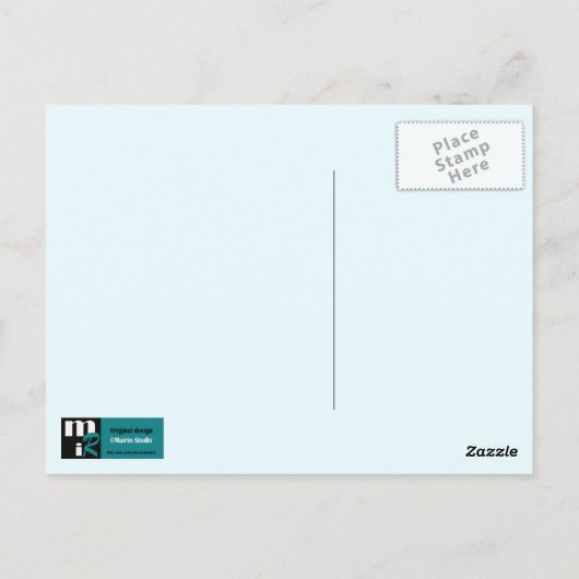 Gefeliciteerd, mooi. Bloemen & Vlinder Briefkaart (Achterkant)