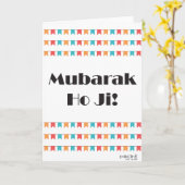 Gefeliciteerd - Mubarak Desi Kaart (Gele Bloem)