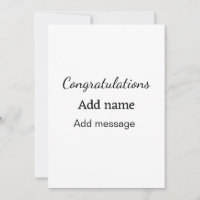 Gefeliciteerd naam bericht eenvoudig afgestudeerd 