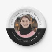 Gefeliciteerd Naam Foto Aangepast Afstuderen Papieren Bordje (Voorkant)