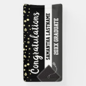 Gefeliciteerd Naam student en Boekbouwverbod Spandoek (Verticaal)