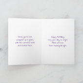 Gefeliciteerd Nana | Seringen en Cupcakes Kaart (Binnen)