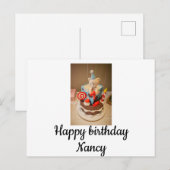 Gefeliciteerd Nancy Briefkaart (Voorkant / Achterkant)