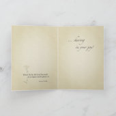 Gefeliciteerd, Natuurlijke Wildbloem, Religieus Kaart (Binnen)