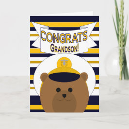 Gefeliciteerd - Navy kleinzoon Kaart
