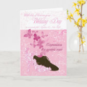 Gefeliciteerd Nephew en nieuwe huwelijksdag Kaart (Gele Bloem)