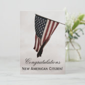 Gefeliciteerd, New American Citizen! Kaart (Staand voorkant)