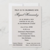 Gefeliciteerd, New American Citizen! Kaart (Achterkant)