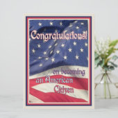 Gefeliciteerd, New American Citizen! Kaart (Staand voorkant)