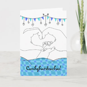 Gefeliciteerd New Baby Son Iers Gaelic Kaart