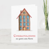 Gefeliciteerd New Home Appartement Kaart (Voorkant)