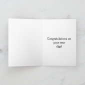 Gefeliciteerd New Home Wenskaart Kaart (Binnen)