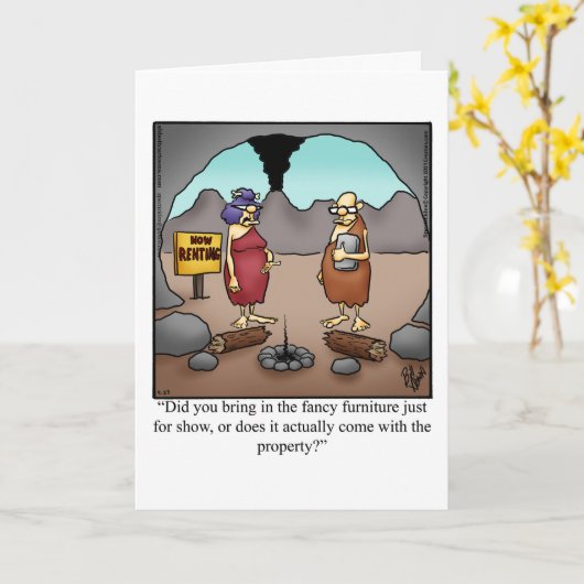 Gefeliciteerd New Home Wenskaart Kaart (Gele Bloem)