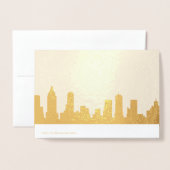 Gefeliciteerd New York Skyline Wenskaart Folie Kaarten (Met envelop)