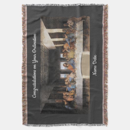 Gefeliciteerd, Newly Ordainment Gift Deken (Voorkant Verticaal)