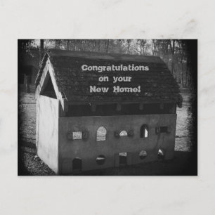 Gefeliciteerd nieuw huis briefkaart