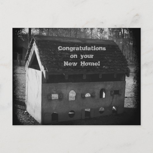 Gefeliciteerd nieuw huis briefkaart (Voorkant)