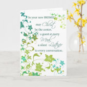 Gefeliciteerd Nieuw Huis, Christus Centrum, Religi Kaart (Gele Bloem)