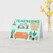 Gefeliciteerd Nieuw Huis FELICITACIONES NUEVA CASA Kaart (Gele Bloem)