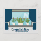 Gefeliciteerd Nieuw Huis Happy Housewarming Venste Briefkaart (Voorkant)