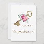 Gefeliciteerd Nieuw huis Trendy makelaar Kaart (Voorkant)