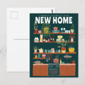 GEFELICITEERD NIEUW HUIS VERHUIZING Mooie Keuken Briefkaart (Voorkant / Achterkant)