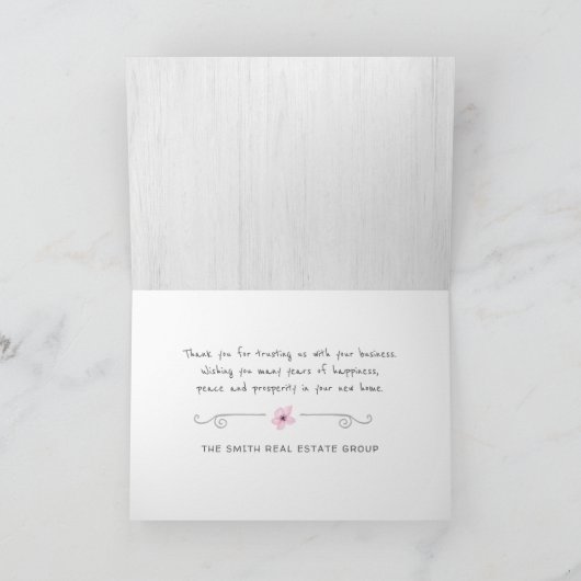 Gefeliciteerd Nieuw startpunt van Realtor Welcome  Bedankkaart (Binnen)