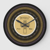 Gefeliciteerd Nieuw Toegewijd Toewijdingsgeschenk Grote Klok (Voorkant)