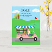 Gefeliciteerd Nieuwe Baan Beverage Cart Attendant Kaart (Gele Bloem)