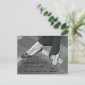 Gefeliciteerd Nieuwe baan Briefkaart (Staand voorkant)