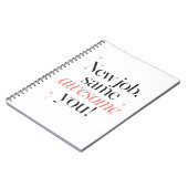 Gefeliciteerd Nieuwe Baan Dezelfde Awesome Notitieboek (Linkerzijde)