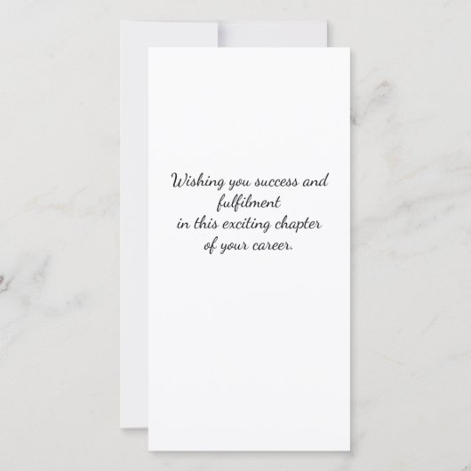 Gefeliciteerd Nieuwe Baan Modern Elegant Gefelicit (Achterkant)