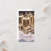 Gefeliciteerd Nieuwe Baan Modern Elegant Gefelicit Kaart (Voorkant / Achterkant in situ)