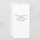 Gefeliciteerd Nieuwe Baan Modern Elegant Gefelicit Kaart (Achterkant)