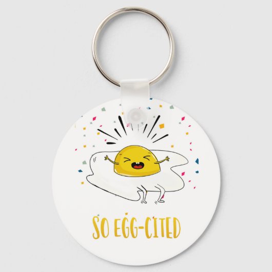 Gefeliciteerd, nieuwe baan nieuw ei sleutelhanger (Voorkant)